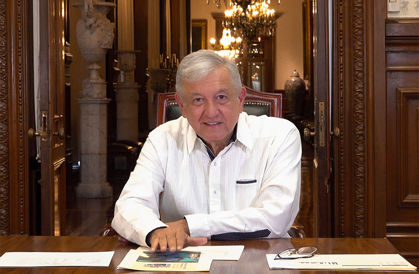 López Obrador says pandemic is on the wane.