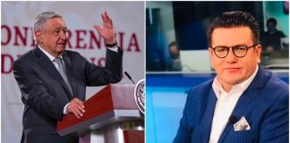 AMLO and García, who claimed journalists pay more taxes than the president has paid in his entire life.