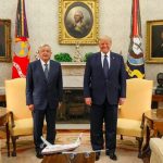 The two presidents in the Oval Office on Wednesday.