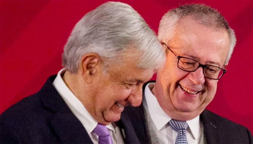 AMLO and Urzúa before the relationship soured