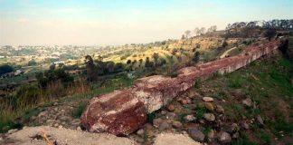Damage to the aqueduct in México state.