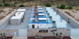 A distributed power generation system installed by the Canadian firm Atco in San Luis Potosí.