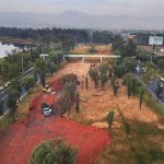 Site of the controversial bridge in Xochimilco