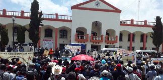 March Against the Invention of the Coronavirus in Tuxtla Gutiérrez.