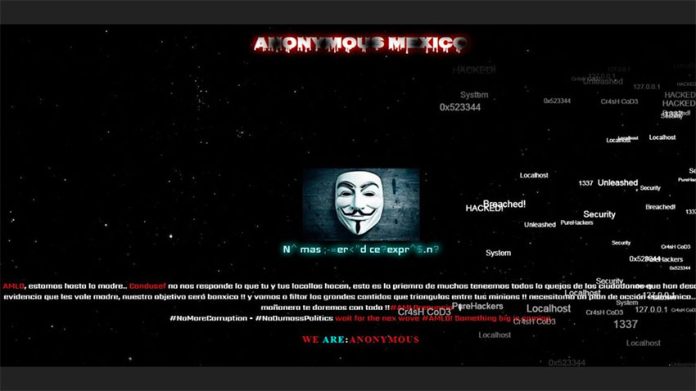 The Condusef website after it was hacked by Anonymous.The Condusef website after it was hacked by Anonymous.The Condusef website after it was hacked by Anonymous.
