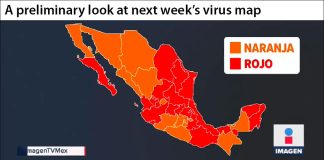 A draft version of next week's stoplight map.