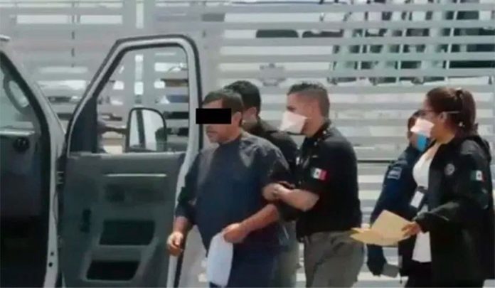 Ayotzinapa suspect Casarrubias during his arrest last week.