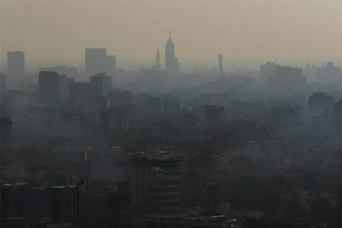Situated on a plateau and surrounded by mountains, Mexico City is a bowl that traps smog and dust.