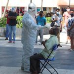 Coronavirus testing in Acapulco.