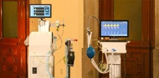 The two science council ventilators were unveiled Tuesday at the National Palace in Mexico City.