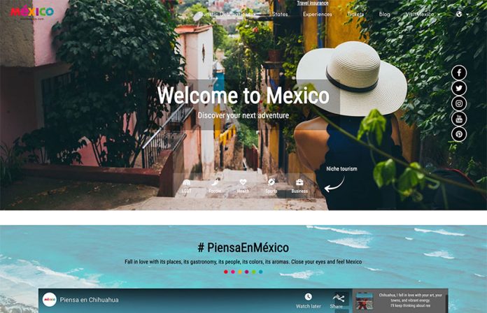 The Visit Mexico website is seen as an important achievement.
