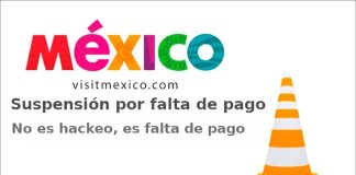 The Visit Mexico site on Saturday.