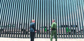 Trump tweeted a photo on Monday of his visit two weeks ago to the border wall, raising speculation that the topic would come up at his meeting with Mexico's president.