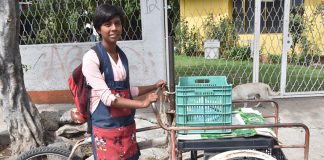 Berenice Muñoz found a new opportunity delivering vegetables