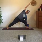 Jim Gallas of Sayulita conducts a yoga class via Zoom.