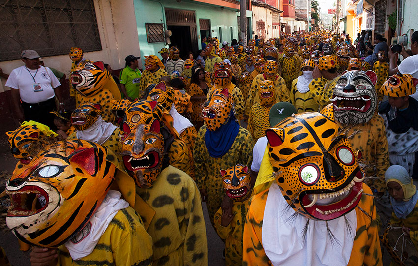 La Tigrada, a jaguar festival held annually in Chilapa, Guerrero.