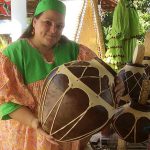 Libby Townsend in her Rarámuri clothing.