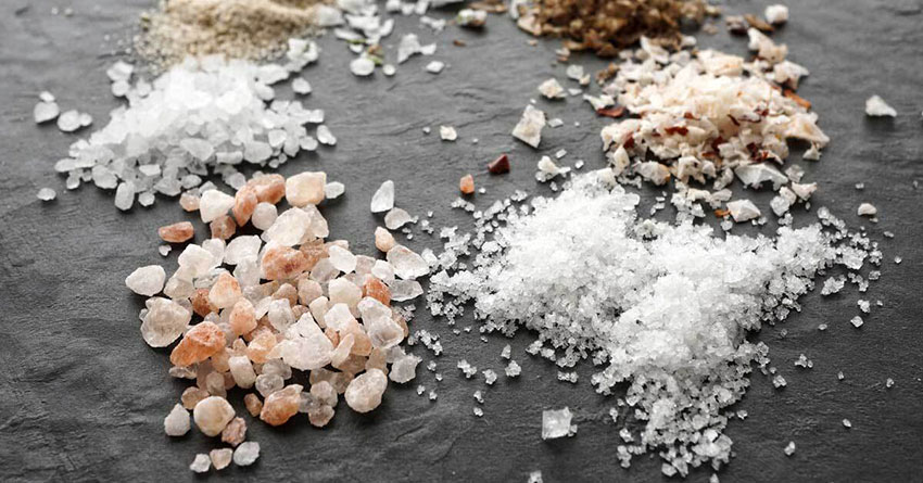 There are several kinds of salt, but common table salt is not recommended.