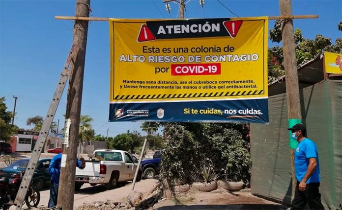 New Covid-19 banners in Baja California Sur.
