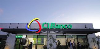 The facade of a bank with a sign reading CIBanco