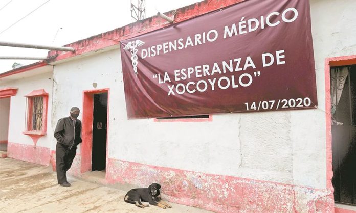 The new community-funded clinic in Xocoloyo.