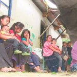 Refugees from the conflict in Chiapas.