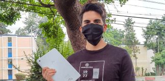 One of the 300 donors to Laptops With A Cause.