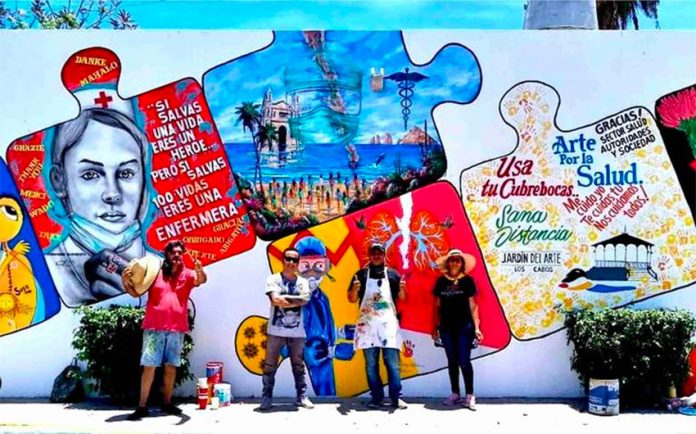 Artists' San José mural is dedicated to healthcare workers.