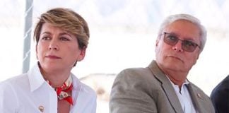 Minister Postlethwaite and Governor Bonilla: state has been 'abandoned.'