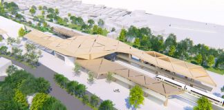 A Maya Train station as envisioned by Fonatur.