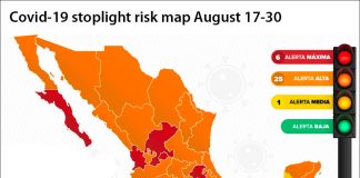 A splash of yellow has appeared on the coronavirus stoplight map, on which orange now dominates.
