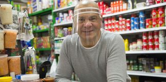 Tiendita owner Andrés Arias had adopted a policy of taking care of himself and his clients to counter the coronavirus.