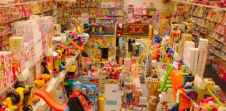 Toy industry sees a 50% slump in sales.