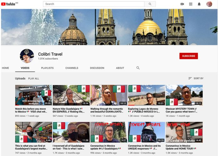 Wilkinson's travel channel on YouTube.