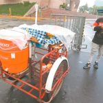 A tricycle vendor in Mexico City.