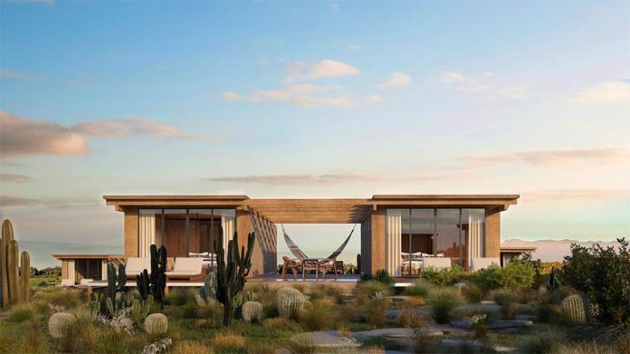 A rendering of a villa at a new hotel planned in Todos Santos.