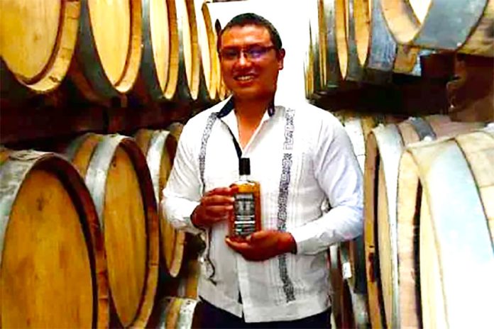 Hernández and is native corn whiskey from Oaxaca.