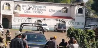 The Salamanca bar in which 12 people were killed Sunday.