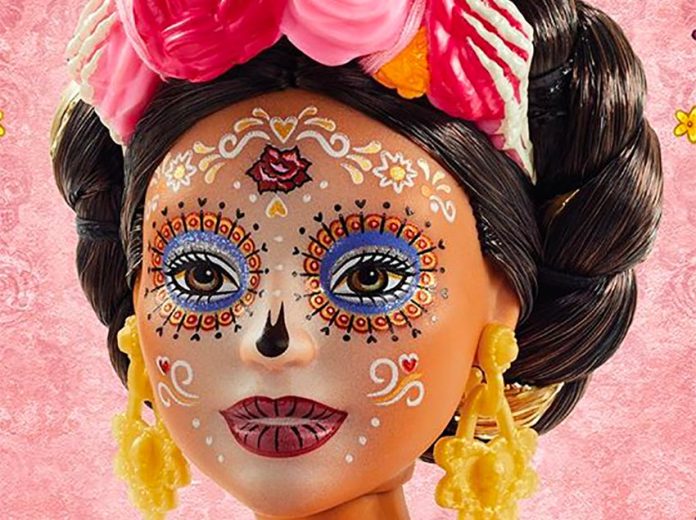 The 2020 version of the Day of the Dead Barbie doll.