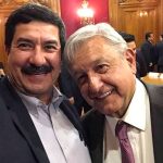Corral, left, and López Obrador: the relationship has soured since this photo was taken.