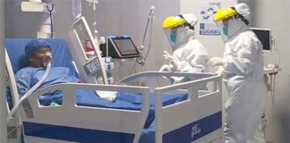 A Covid-19 patient in Chihuahua, where restrictions have been eased in border municipalities.