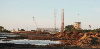 The Dos Bocas refinery under construction in Tabasco.
