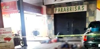 The murder scene Tuesday in Irapuato.