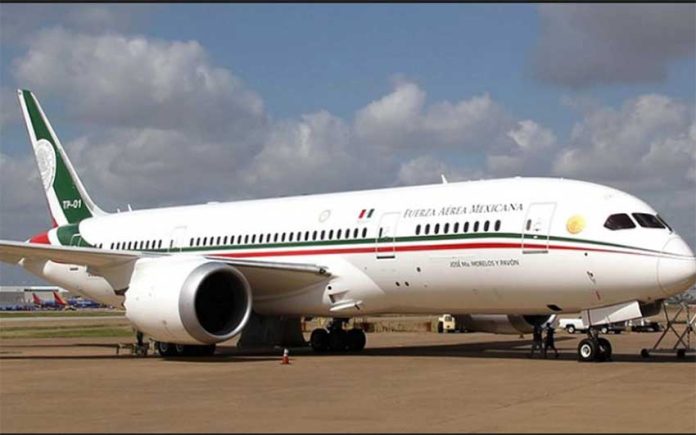 The presidential plane, a Boeing Dreamliner, is still up for sale.