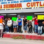 Students protest against teacher who was accused of bullying.