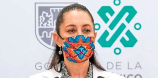 The number of hospital beds occupied by coronavirus patients decreased on the weekend, Mayor Sheinbaum said.