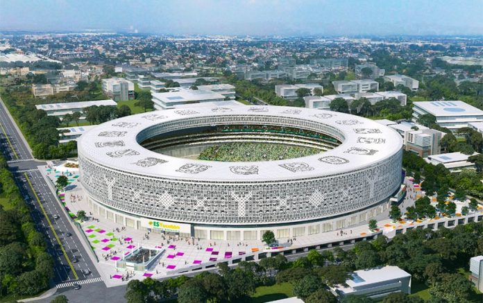 The environmentally friendly, solar-powered, state-of-the-art stadium
