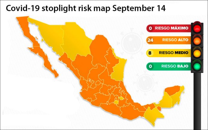 Eight states have been assessed at medium risk for the coronavirus.