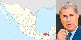 Rojas and the state he wants to rename.