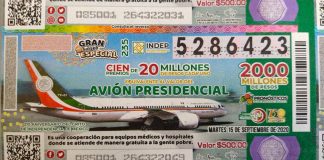 Raffle tickets for Tuesday's draw were sold for 500 pesos each.